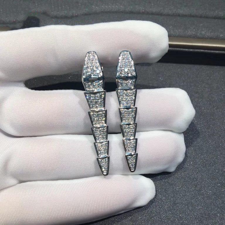 Bvlgari Serpenti Earrings Full Cubic Zirconia